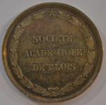 BARRE Médaille ronde en argent, Société académique de Blois
D.: 3.5...