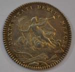 MEDAILLE ronde en argent représentant une Victoire
D.: 3.1 cm 6...