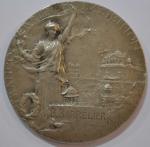 F. BOWCHER 1908 Médaille ronde en argent, franco british exhibition...