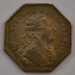 DUVIV.  Jeton de présence octogonal en argent, Louis XVI...
