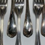 CHRISTOFLE
Partie de ménagère en métal argenté comprenant:
- six grandes fourchettes
-...