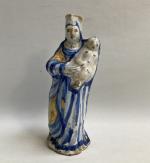 LE CROISIC
Vierge à l'enfant en faïence
XVIIIème
H.: 25.5 cm (accidents)