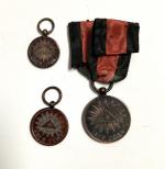 Russie Médaille commémorative de la Guerre patriotique de1812. Lot de...