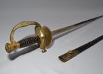 Épée de Général de Division, modèle 1817 à ciselures. Fusée...