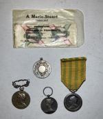 France Lot de 4 décorations, dont Tonkin-Chine-Annam, Médaille coloniale, Sapeurs-Pompiers....
