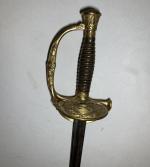 Épée du Service pénitencier, modèle 1817 à ciselures. Fusée en...