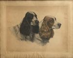 Léon DANCHIN (1887-1938)
Les deux chiens
Estampe signée et justifiée 476/500. 
49.5...