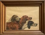 Léon DANCHIN (1887-1938)
Trois chiens
Estampe signée et numérotée 206/300 en bas...