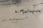 Louis-Ferdinand MALESPINA (1874-1940)
Aux courses
Lithographie signée et justifiée 46/500 en bas...