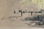 Louis-Ferdinand MALESPINA (1874-1940)
Aux courses
Lithographie signée et justifiée 56/500 en bas...