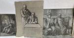 Edouard MOYSE (1827-1908)
Ensemble de vingt dessins représentant des études de...