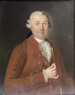 ECOLE FRANCAISE du XVIIIème
Portrait de dame, 1783. 
Portrait d'homme
Paire d'huiles...