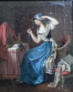 attribué à Jean Simon FOURNIER (act.c.1791-c.1799)
Jeune fille à sa toilette
Huile...