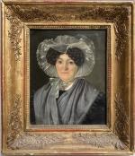 ECOLE FRANCAISE du XIXème
Portrait de dame
Huile sur toile monogrammée au...