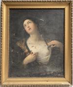ECOLE du XIXème
La mort de Cléopâtre
Huile sur toile
87.5 x 71...