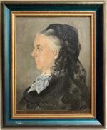 ECOLE FRANCAISE du XIXème
Portrait de dame de profil
Huile sur panneau...