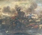 ECOLE FRANCAISE du XIXème
Scène de bataille
Huile sur toile
37.5 x 97.5...