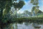 Robert FREMONT (XIX-XXème)
Le matin sur l'étang
Huile sur toile signée en...