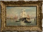 Gaston ROULLET (1847-1925)
Venise
Huile sur toile signée et située en bas...