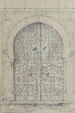 Armand DERAISIN (XIX-XXème)
Tunis, monuments de la ville, 1902. 
Cinq dessins...