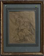 Charles MILCENDEAU (1872-1919)
Portrait d'homme endormi
Dessin signé en bas à droite
25.5...