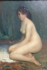Marie Marguerite RÉOL (1880-1963)
Le modèle
Huile sur toile signée en bas...
