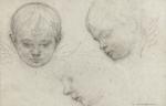 Edgard MAXENCE (1871-1954)
Trois visages d'enfants
Dessin signé en bas à droite
12...