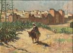 Matteo BRONDY (1866-1944)
Scène de la vie marocaine
Huile sur panneau signée...