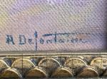 A. DEFONTAINE (XXème)
Maroc, vue de Fès
Huile sur toile signée en...