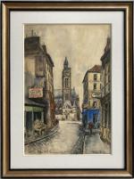FRANK-WILL (1900-1951)
Paris, l'église Saint Etienne du Mont
Aquarelle signée en bas...