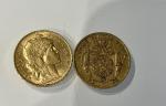 2 PIECES or 20 francs 1860-1903
