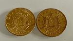 2 PIECES or 20 francs 1866-1867