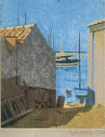 Eugène CORNEAU (1894-1976)
Ile d'Yeu, ruelle vers la mer
Estampe signée et...