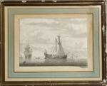 dans le goût de Cornelis DE GRIENT (1691-1783)
Marine
Lavis
221.5 x 32.5...