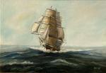 MORIN (XIX-XXème)
Voilier en mer
Huile sur toile signée en bas à...