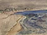 André FRAYE (1888-1963)
La plage
Aquarelle et rehauts de gouache signée en...