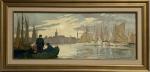 Marcel JACQUIER (1877-1957)
Les Sables d'Olonne, au port
Huile sur toile signée...
