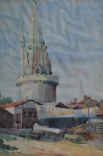 M. BOUYER (XXème)
La Rochelle, la Tour de la Lanterne, 1938....