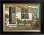 Henri CALLOT (1875-1956)
Ile d'Yeu, maison fleurie
Huile sur toile signée en...