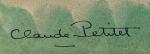 Claude PETITET (1922-1996)
Le Croisic, la chambre des vases
Gouache signée en...