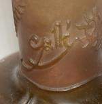 GALLE
Fougères
Vase soliflore en verre multicouche à décor dégagé à l'acide,...