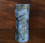 Jacques BLIN (1920-1995)
Vase diabolo en céramique émaillé bleue à décor...