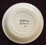 Roger CAPRON (1922-2006)
Assiette circulaire en céramique émaillée blanche à un...