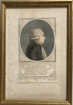 ECOLE FRANCAISE du XIXème
Monseigneur Jean Baptiste Duvoisin,
M. de Romagne, 
M....