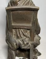 d'après Hippolyte François MOREAU (1832-1927)
Jeune femme assise tenant une colombe
Bronze...