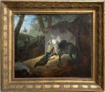 attribué à Carle VERNET (1758-1836)
Lanciers au repos
Huile sur toile
40 x...
