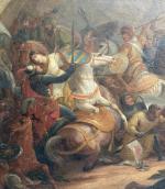ECOLE FRANCAISE vers 1840
Scène de combat contre les turcs
Toile d'origine
59.5...