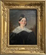 ECOLE FRANCAISE du XIXème
Portrait de dame
Huile sur toile
27.5 x 21.5...