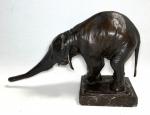 Rembrandt BUGATTI (1884-1916)Éléphant d'Asie "il y arrivera" Vers 1907 Bronze...