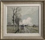 Robert Maur RAYMOND (XIX-XXème)
Grande Brière, chemin bordé d'un arbre
Huile sur...